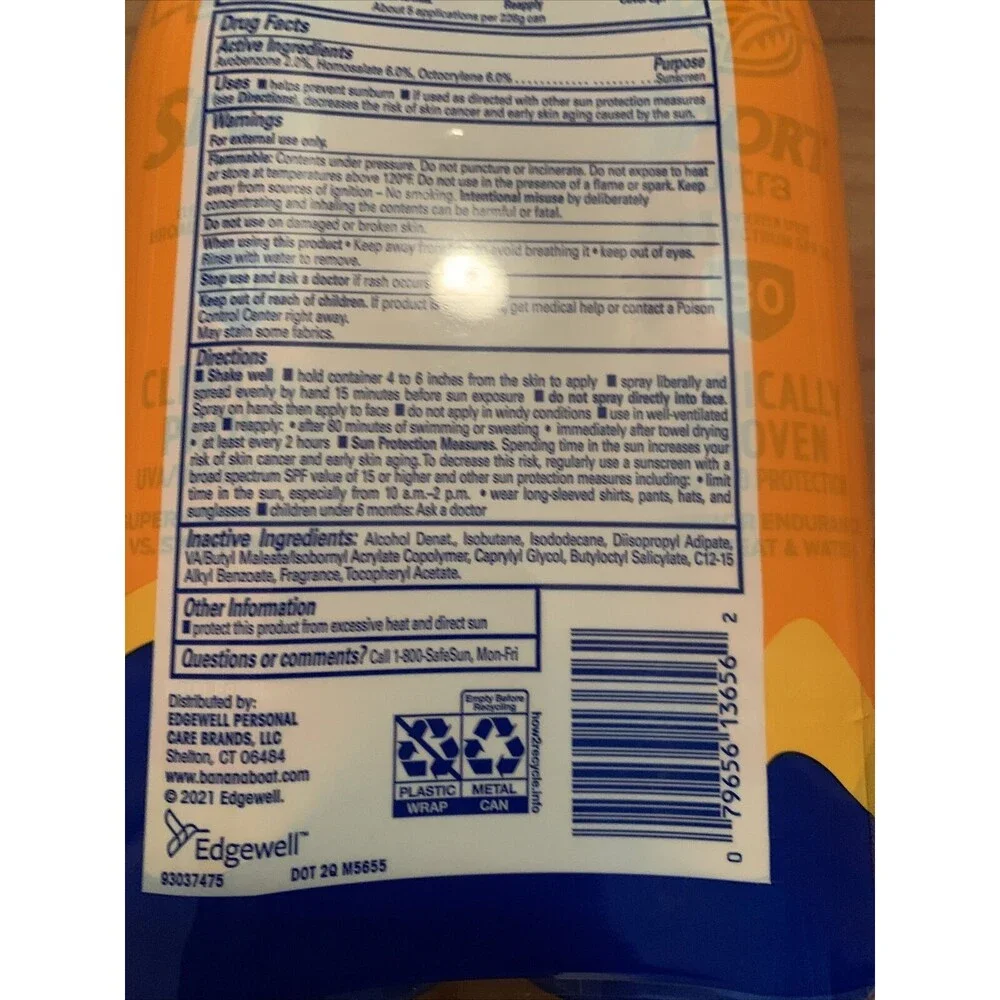 Banana Boat Sunscreen Sport Ultra Broad Spectrum Sunscreen Spray SPF 30 2-Pack